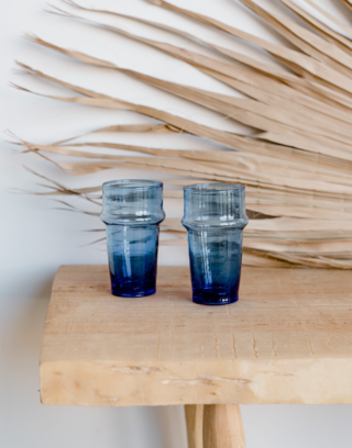 Verre Beldi bleu Tradi - Lot de 2 | Art de la Table