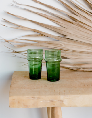 Verre beldi Vert TRADI - Lot de 2